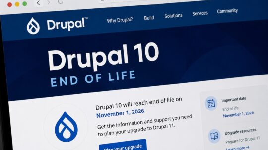 Drupal 10 end of life timeline showing the December 9, 2026 deadline and the upgrade path to Drupal 11