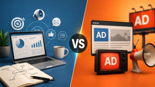 Marketing vs advertising: the relationship between the broader marketing discipline and the narrower paid-promotion subset of advertising