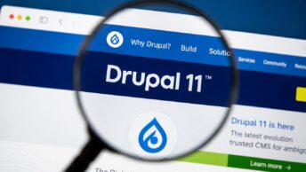 Migrating Drupal 10 to 11 with the Composer-driven upgrade workflow on a developer terminal