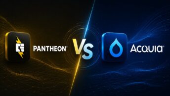 Pantheon vs Acquia side-by-side comparison for Drupal hosting in 2026: pricing tiers, platform philosophy, and Drupal-specific capability depth